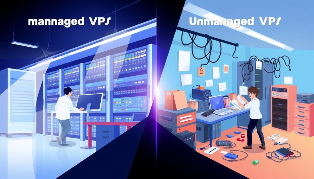 VPS gestionado vs. no gestionado