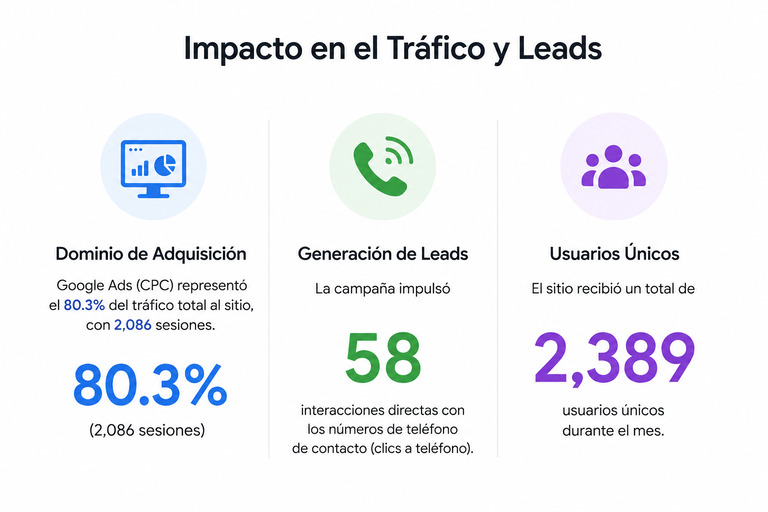 Impacto en el Trafico y Leads