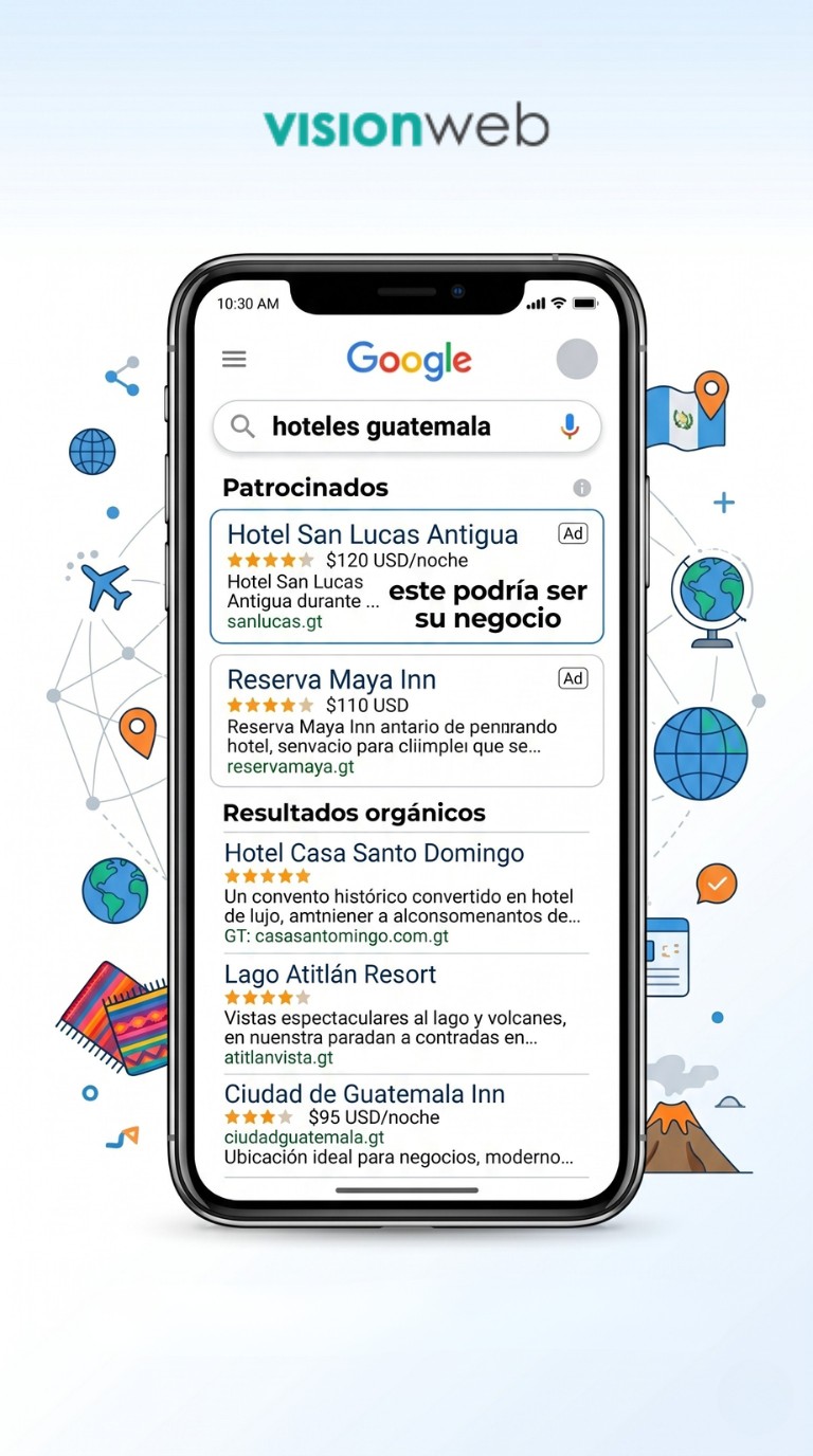 Teléfono con Resultados de Google Ads
